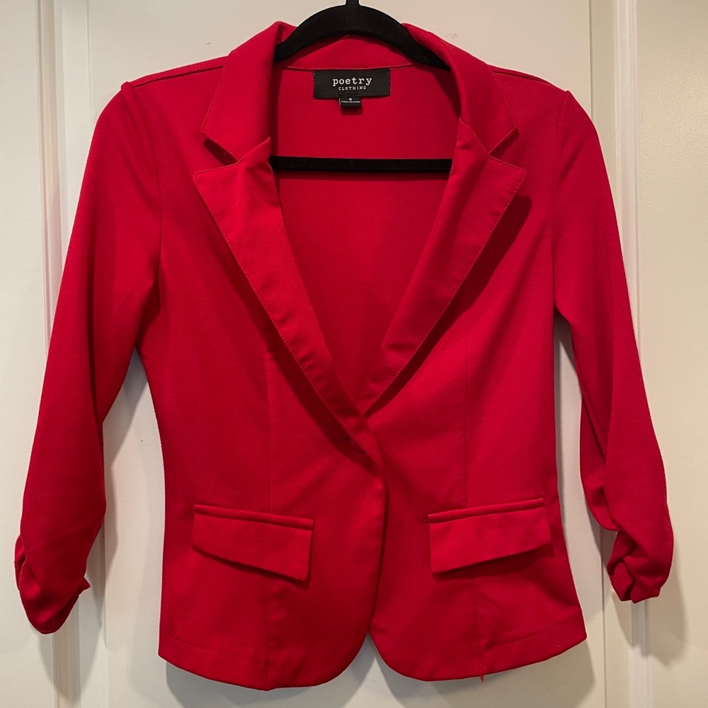 Red Cloth Blazer